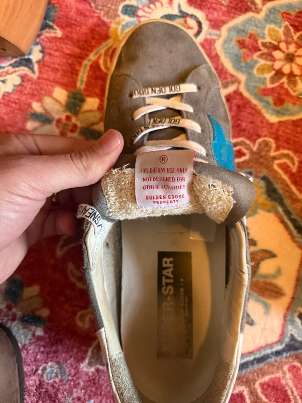 Golden Goose Men’s Superstar Gray Suede Sneakers Size 45 - Picture 9 of 11